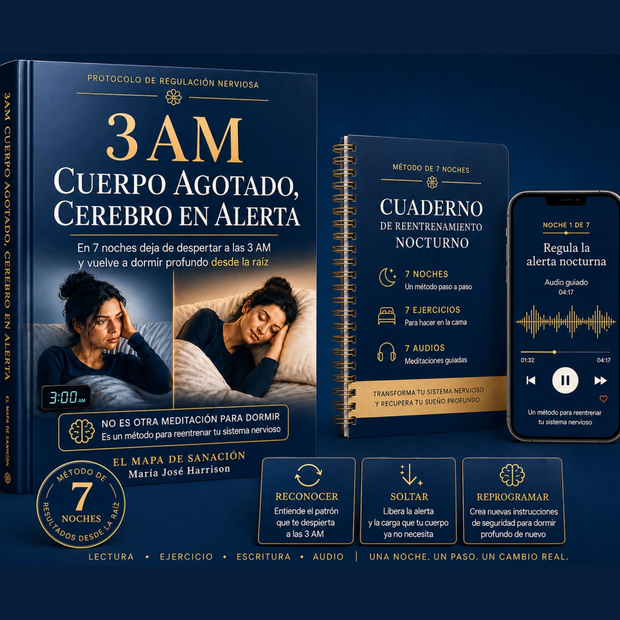 3AM Cuerpo Agotado, Cerebro en Alerta — Protocolo  7 Noches